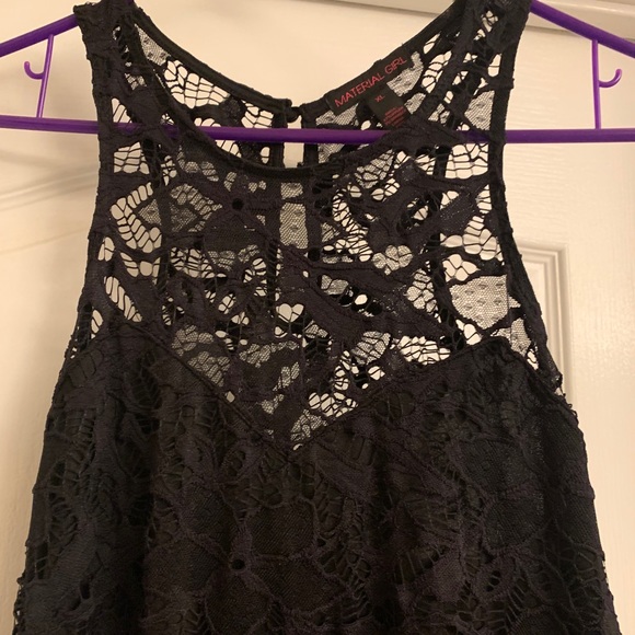 Material Girl Woman’s Black Lace Dress - Picture 4 of 7